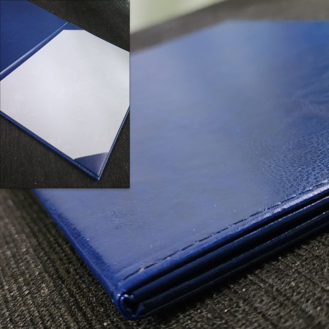 A4 Certificate Folder 《Blue》 【SG Stock】 A4 Signature Folder