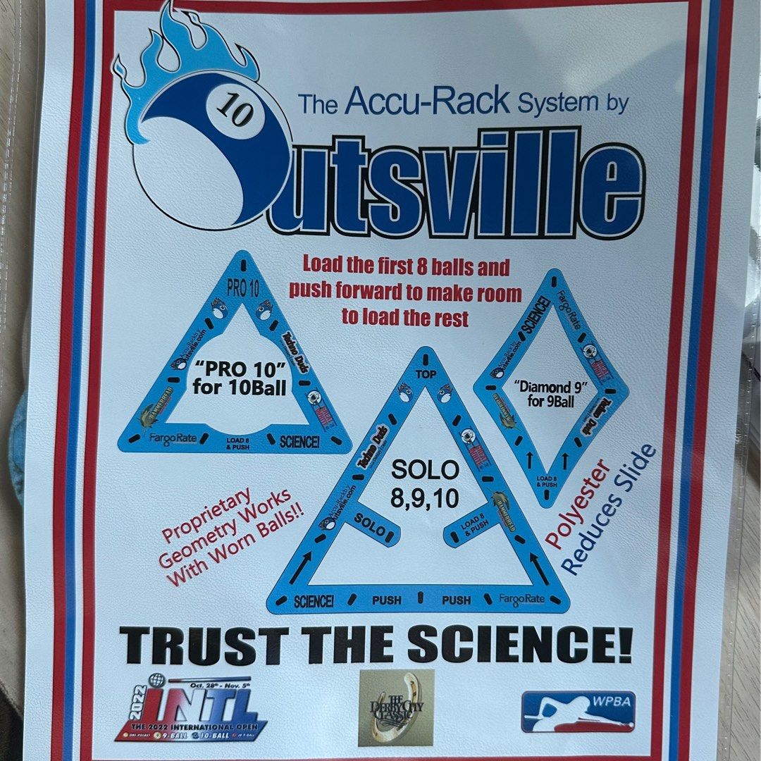 Accu-Rack Complete Template SET (SOLO, Diamond 9 and Pro 10) FLAT ...