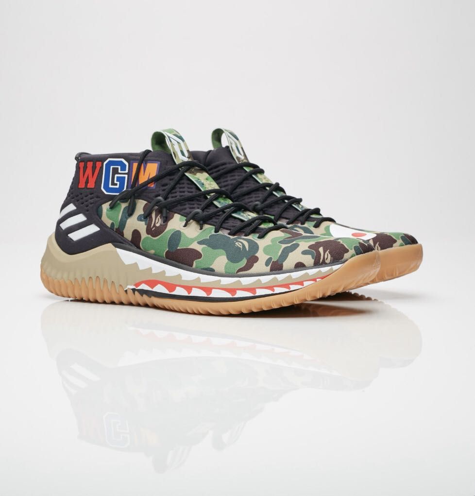 Adidas lillard 4 bape US10.5
