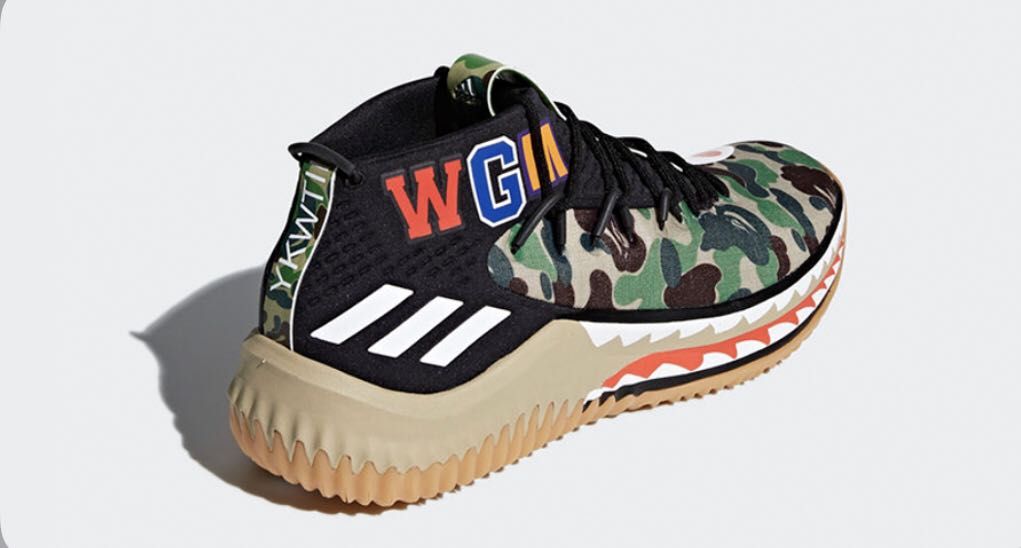 Adidas lillard 4 bape US10.5