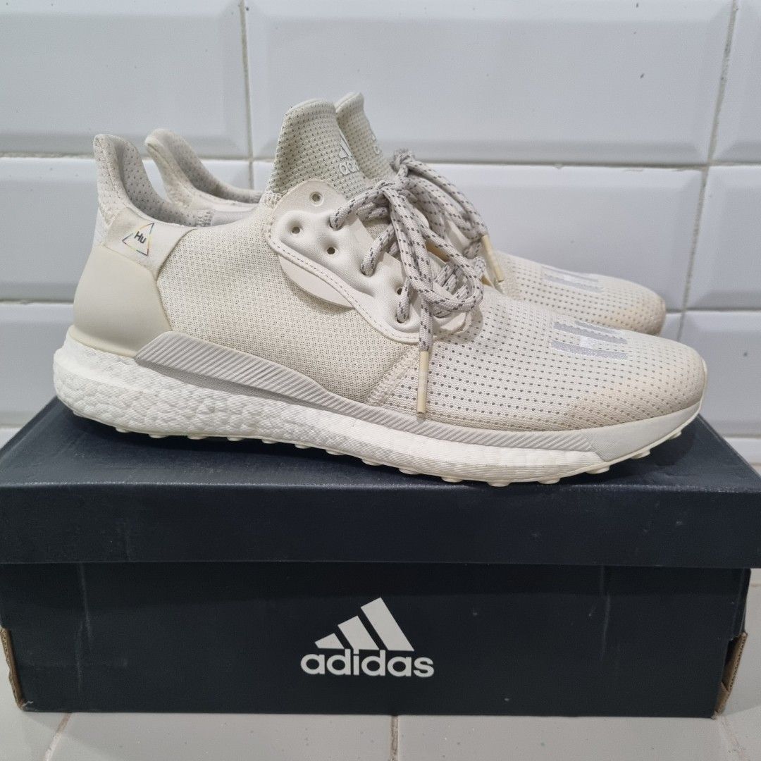 Adidas Pharell Williams Solar Hu PRD Cream White, Men's Fashion, Footwear,  Sneakers on Carousell
