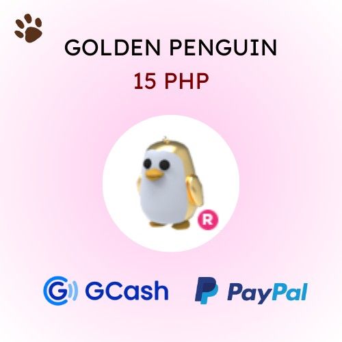 ADOPT ME RIDE GOLDEN PENGUIN, Video Gaming, Gaming Accessories, In