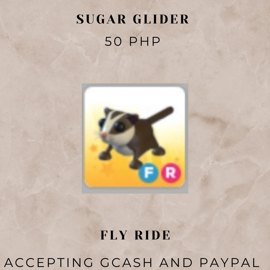 Adopt Me Pets Sugar Glider, Video Gaming, Gaming Accessories, InGame