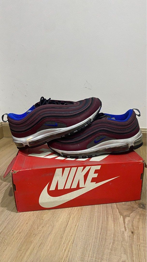 Airmax 97 Night maroon Cool grey Racer blue Fesyen Pria