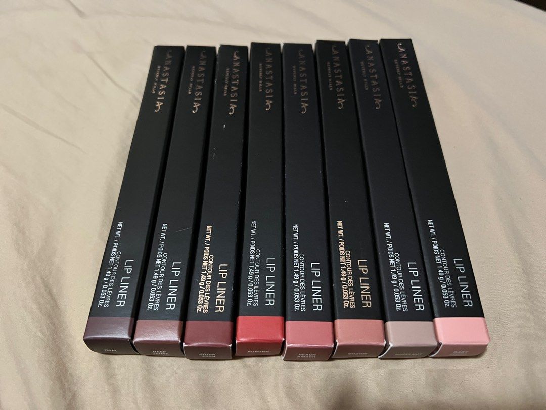 Anastasia Beverly Hills Lip Liners Mocha and Peach Auburn on Carousell