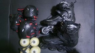 AS PACK: Inline Skate/ Roller Skate/ Roller Blade/ Led Wheels/ PPE