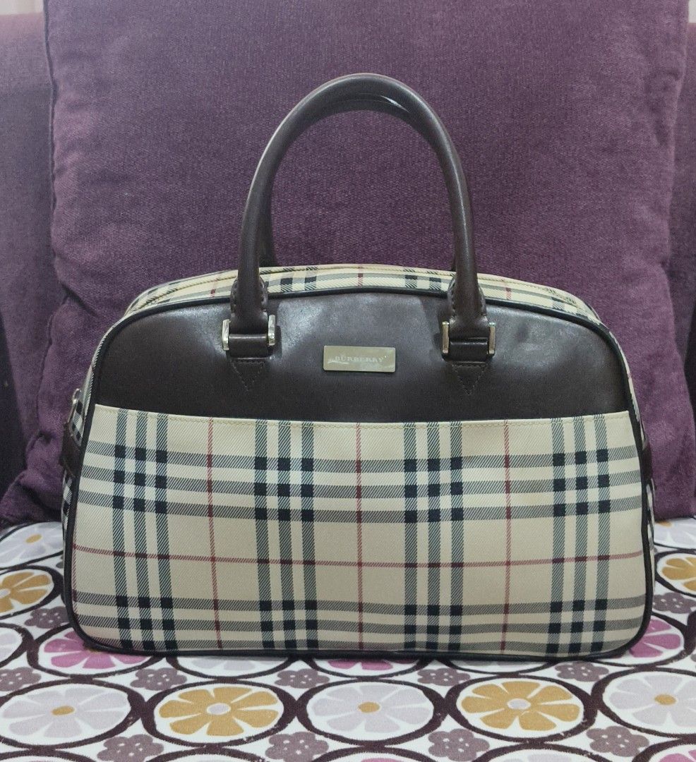 Authentic BURBERRY London Classic Check Alma Bag, Luxury, Bags & Wallets on  Carousell