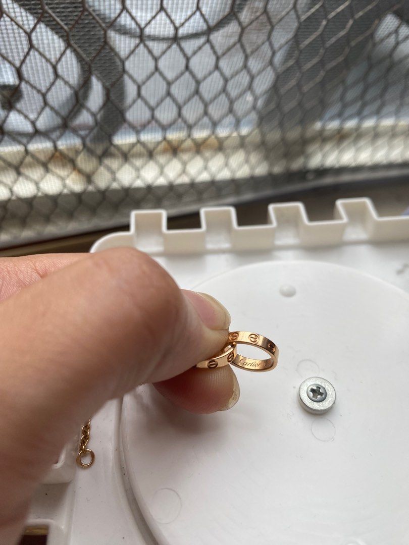 Authentic CARTIER baby love bracelet in rosegold
