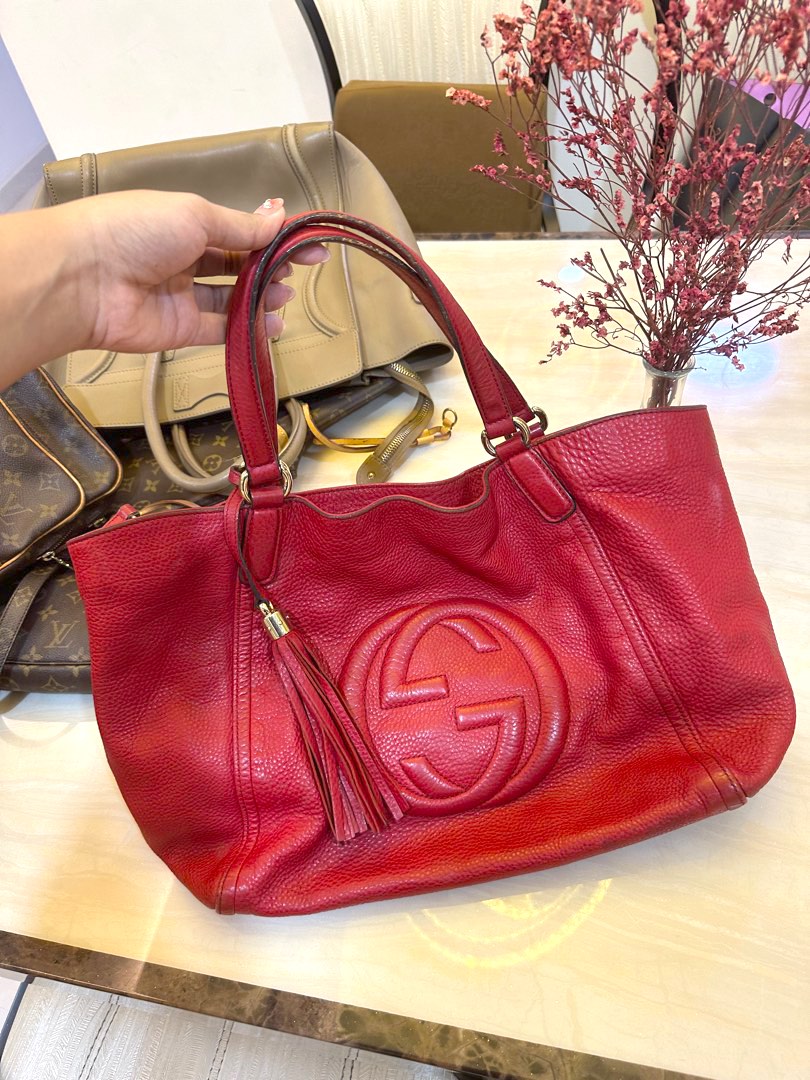Authentic gucci soho shoulder bag clearance