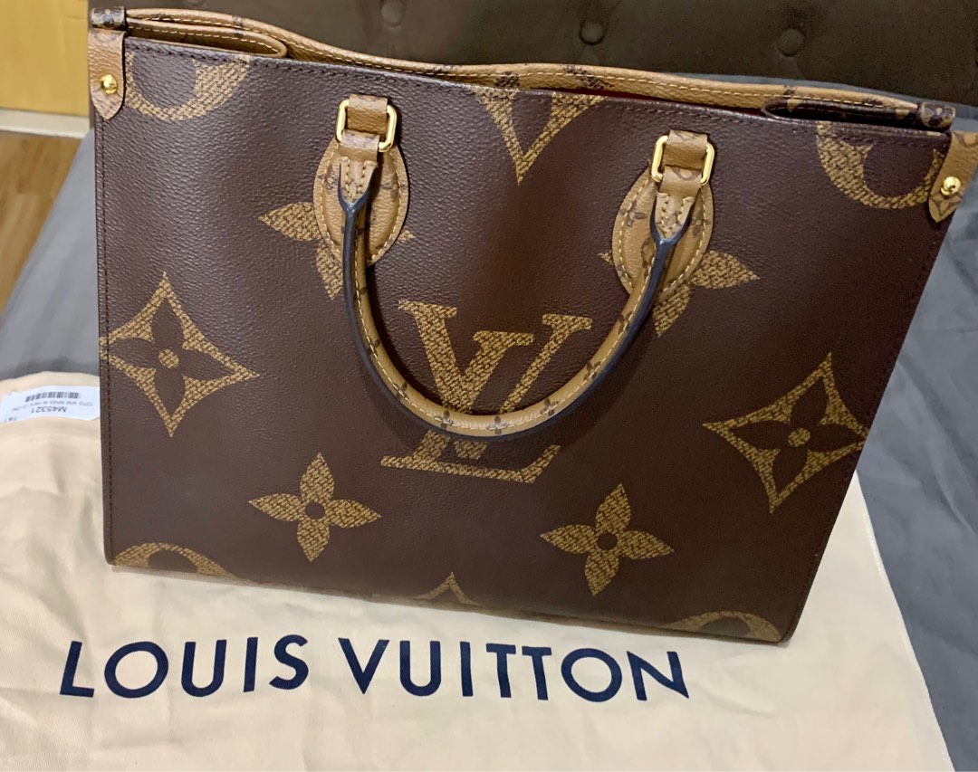 Louis Vuitton Onthego MM Tote Bag M45321 Monogram Hand Shoulder Purse Auth  New