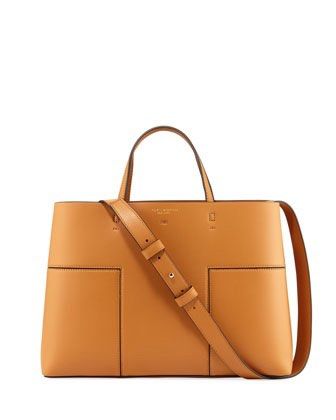 Tory burch block clearance t triple compartment tote