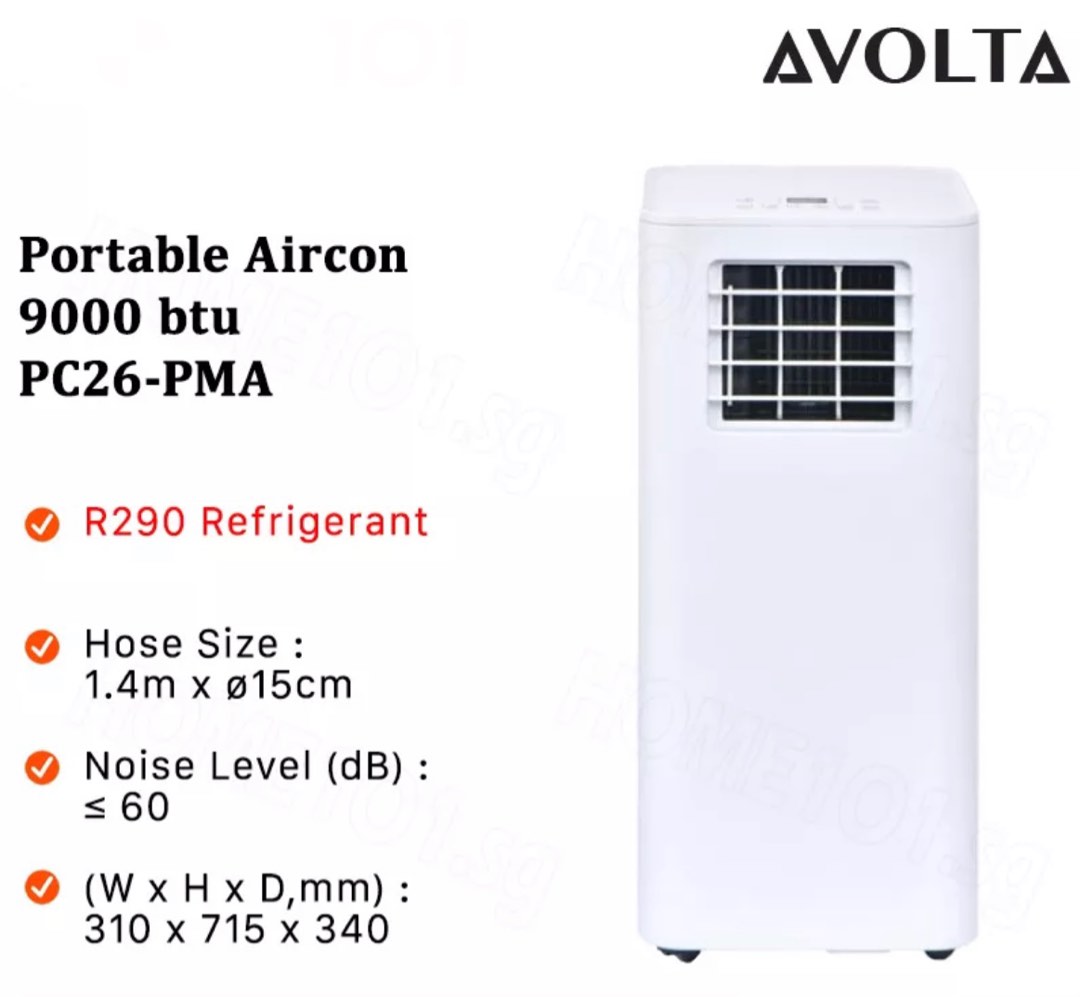 Avolta Portable Aircon 9000btu PC26PMA (Brand New), TV & Home