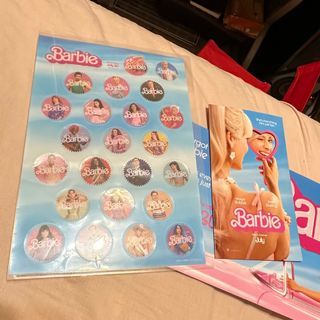 Barbie電影紀念拍立得卡夾&角色貼紙