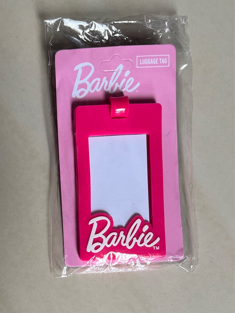 Barbie shop luggage tag