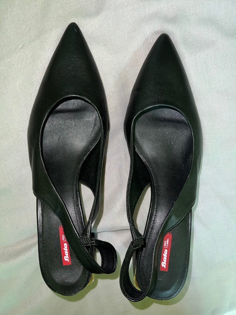 Bata red top label heels