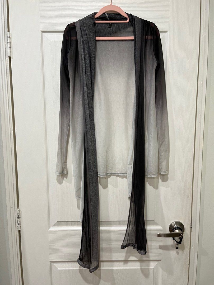 Sheer silver cardigan discount