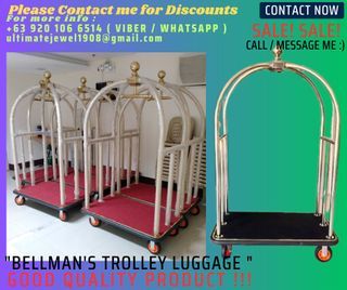 Bellman's Trolley Luggage Good Quality and Brand New Trolley - For Hotel Lobby and etc.
