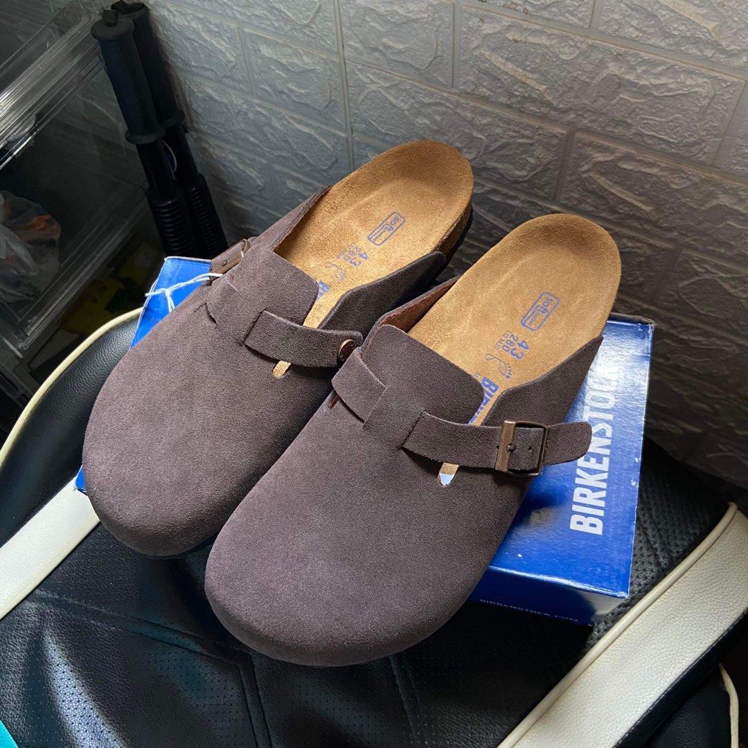 Birkenstock Boston Clogs Mocha Brown Soft footbed Men s Fashion