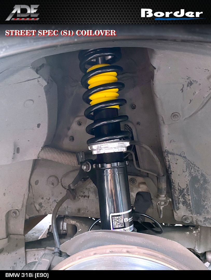 BORDER STREET SPEC (S1) COILOVER ON BMW 318i (E90), Car Accessories ...