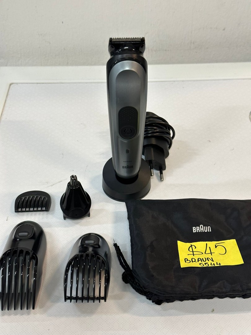 BRAUN 5544 Wet & Dry Cordless Multi Grooming Rechargeable Beard & Hair  Condition 8/10 $45 (☎️Kim 88118368), Beauty & Personal Care, Men's Grooming  on Carousell