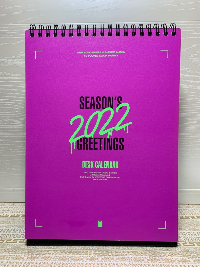 BTS Season’s Greetings 2022 Desk Calendar on Carousell