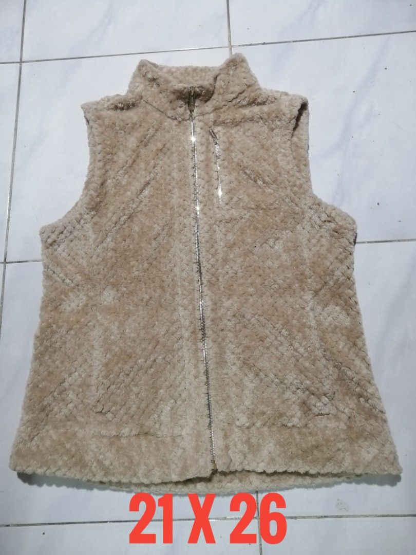 Calvin klein discount faux fur vest