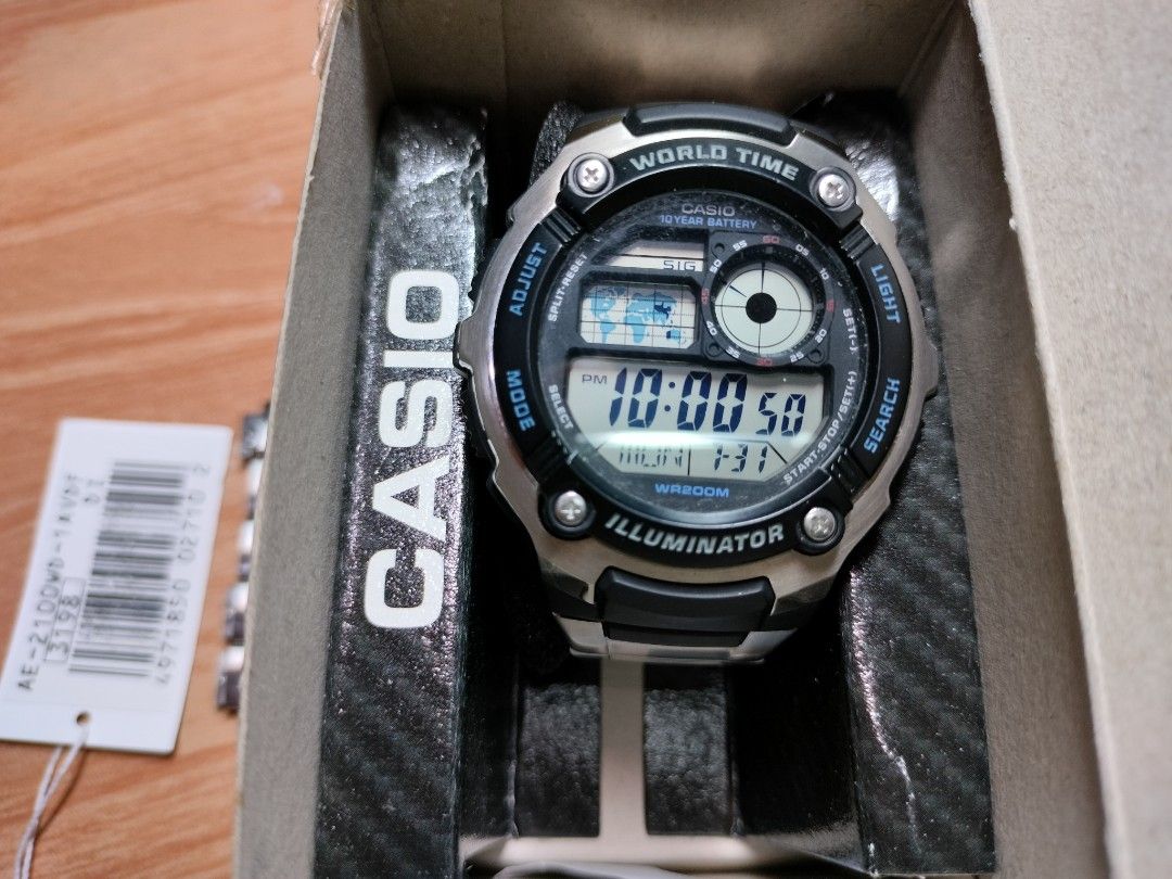 Casio AE2100W 10 years battery life