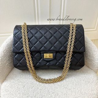 Chanel Reissue 2.55 Flap Bag Quilted Aged Calfskin 226 Black w