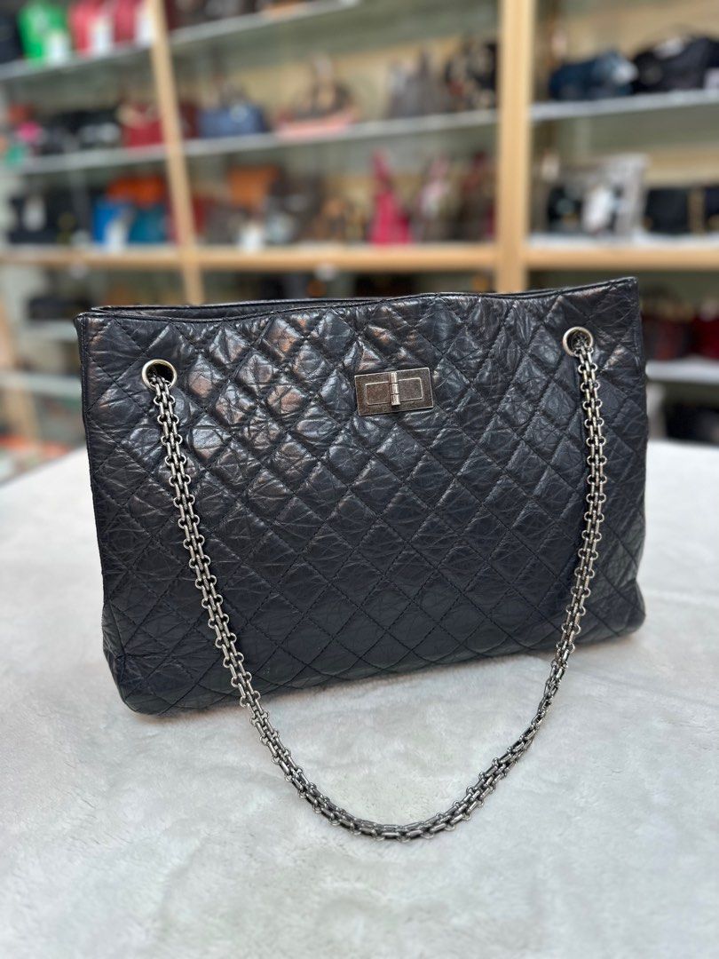 chanel leather tote