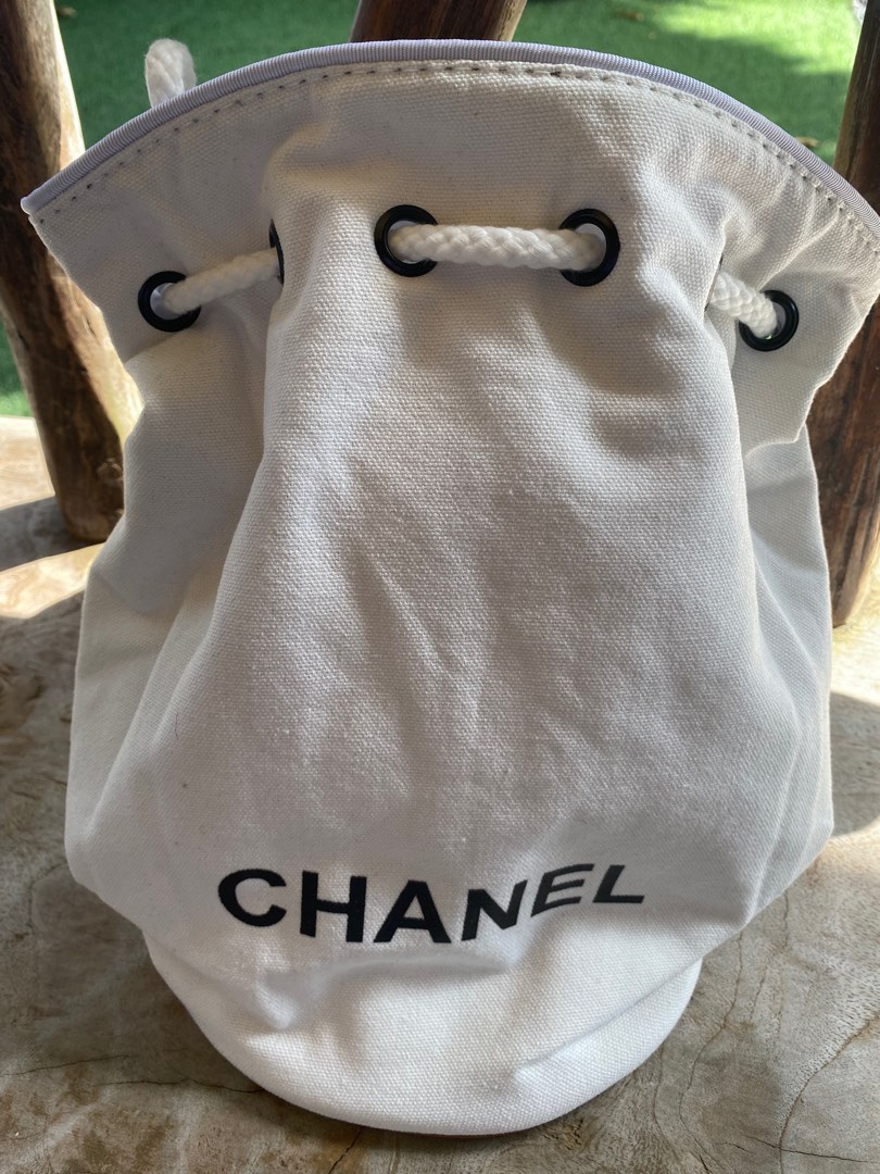 Chanel canvas new arrivals drawstring bag