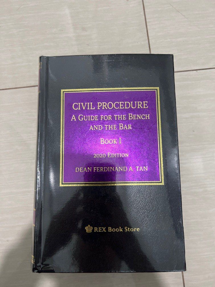 Civil procedure book 1 by dean ferdinand tan on carousell