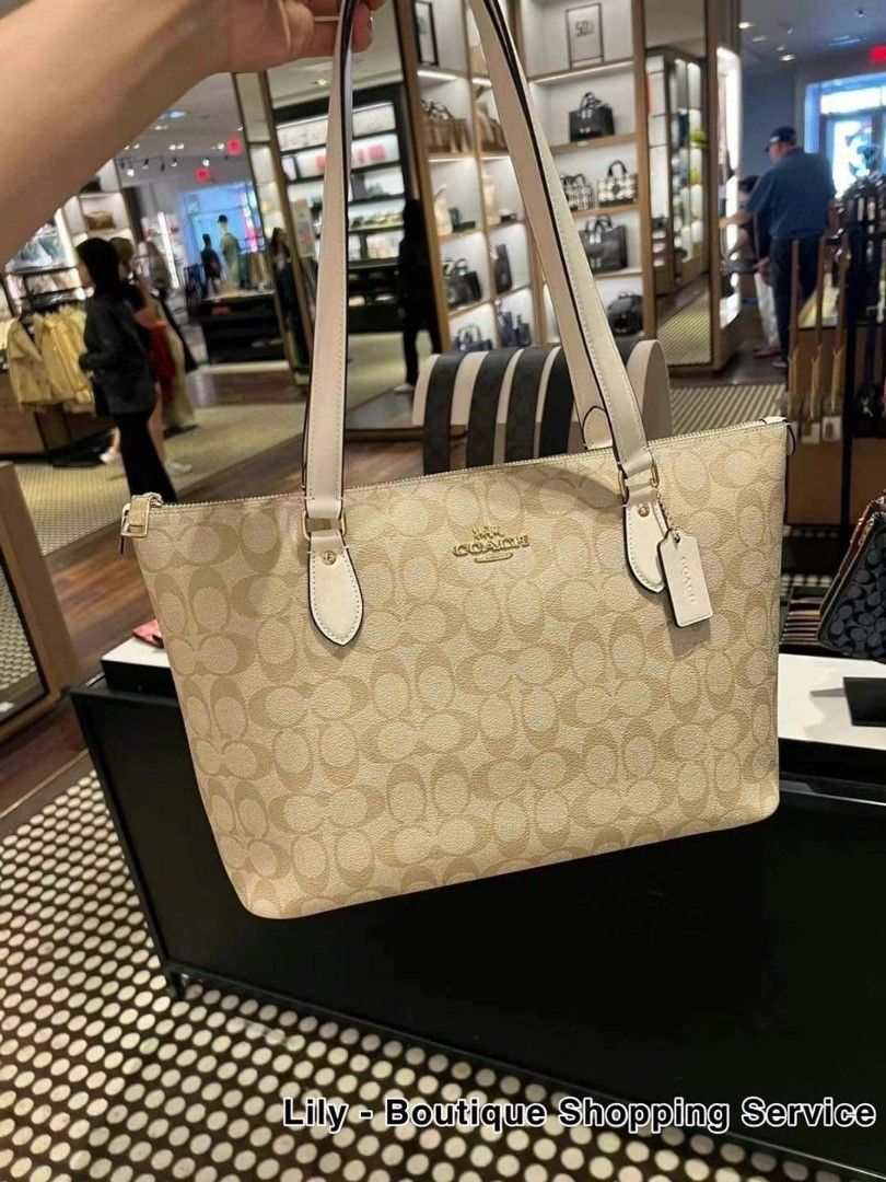 Coach top hotsell zip tote