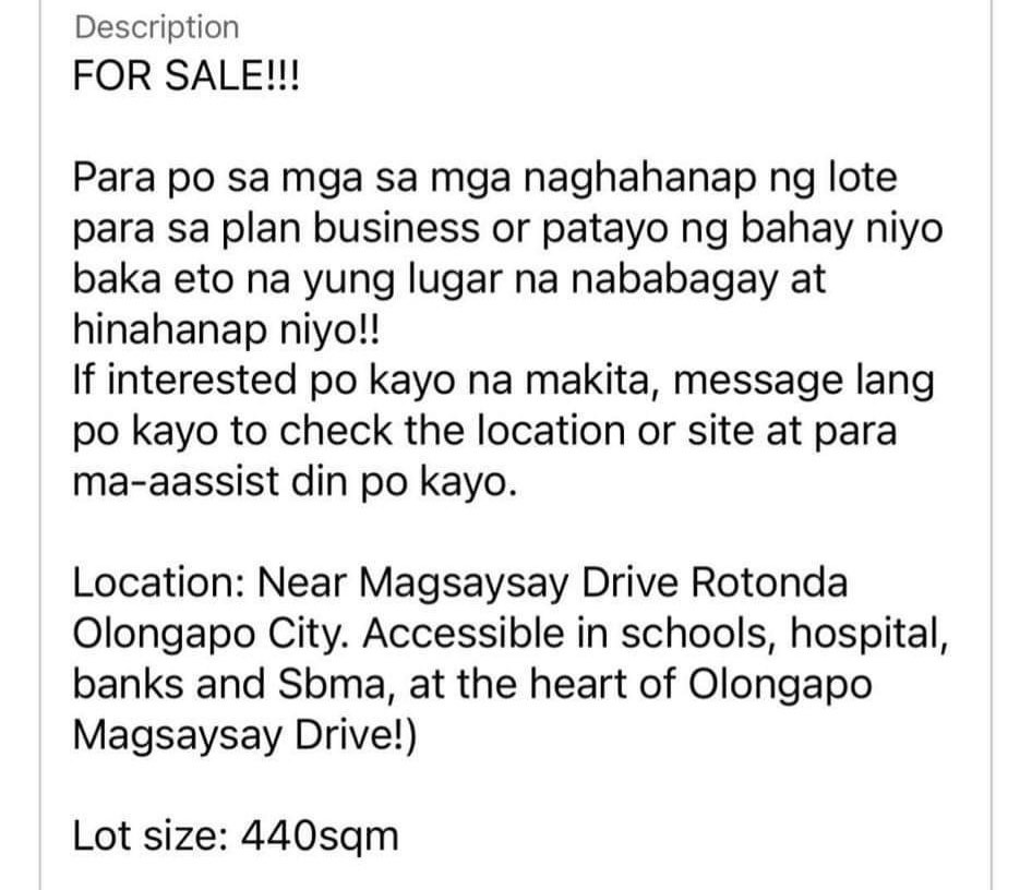 Commercial lot for sale on Carousell