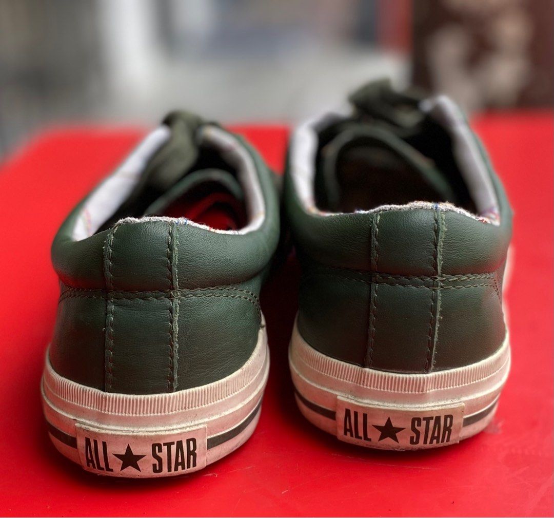 Converse one star hotsell metallic leather sneakers
