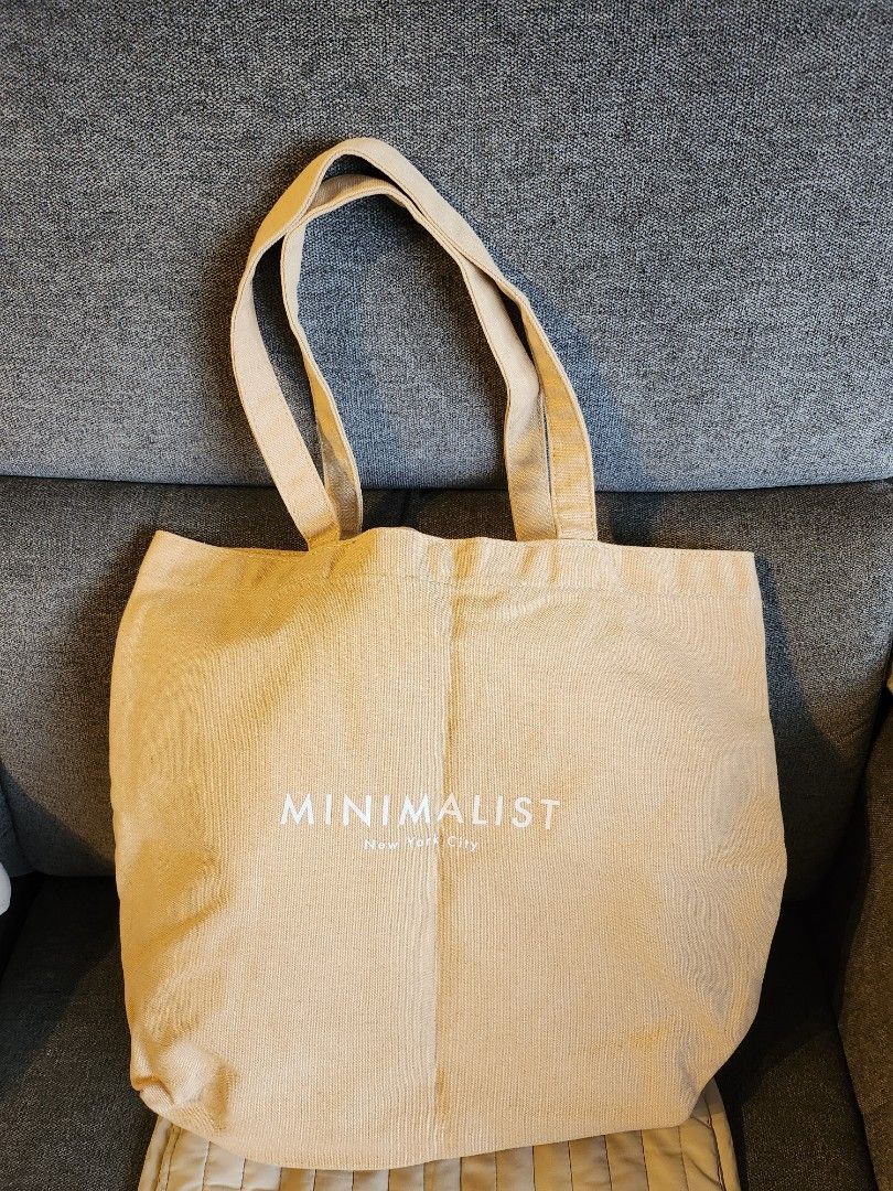 Minimalist tote bag cotton on clearance