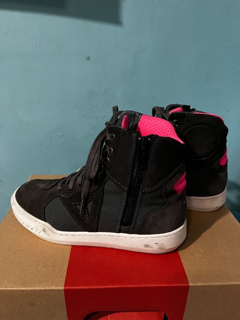 Dainese Metropolis Lady Anthracite Fuchsia Motorcycle Shoes