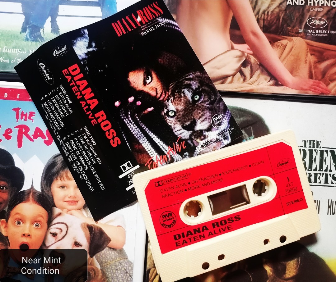 Diana Ross Eaten Alive Cassette Tape Original Cassette Tapes Vintage