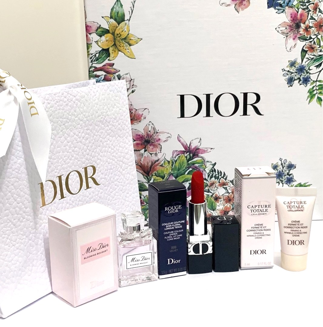 Dior Mini Lipstick, Miniature Perfume and Capture Totale Firming