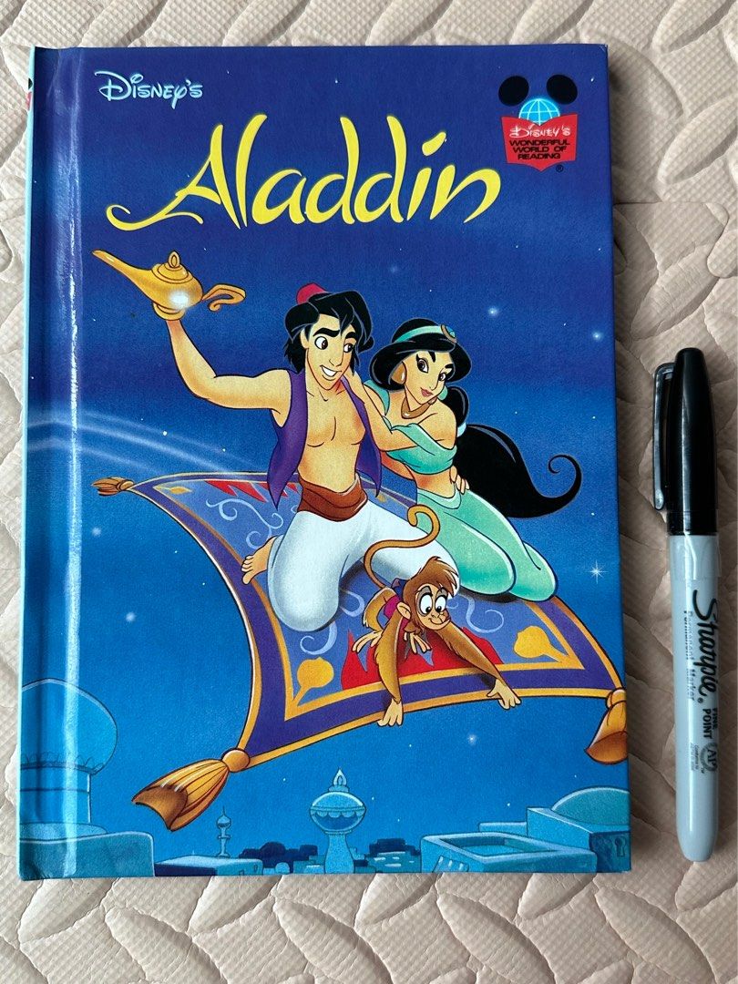 Disney Aladdin (Category: Children's Books) located in Guiguinto. Submitted by baldovino.kimberly (Listing ID 1246903111, Image 1). Description: Hardbound Good condition Complete pages Flaws are seen in the pictures.
