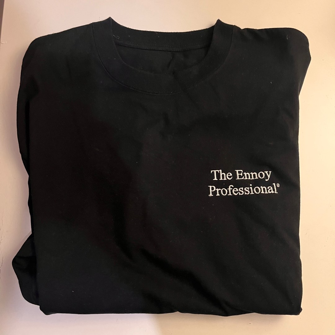 Ennoy Professional Tee 黑色, 男裝, 上身及套裝, T-shirt、恤衫、有領
