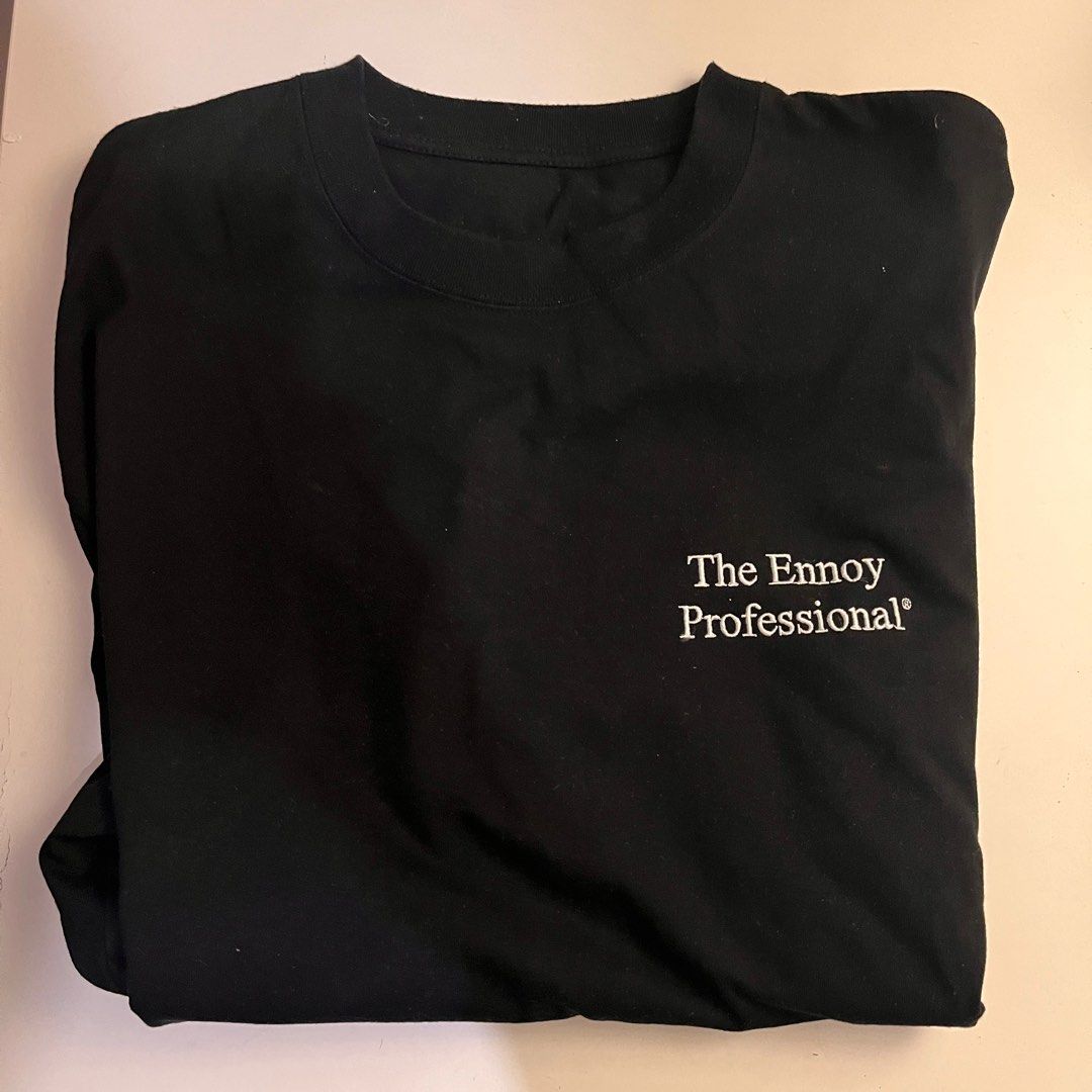 Ennoy Professional Tee 黑色, 男裝, 上身及套裝, T-shirt、恤衫、有領