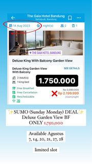 Evoucher Hotel The Gaia Bandung
