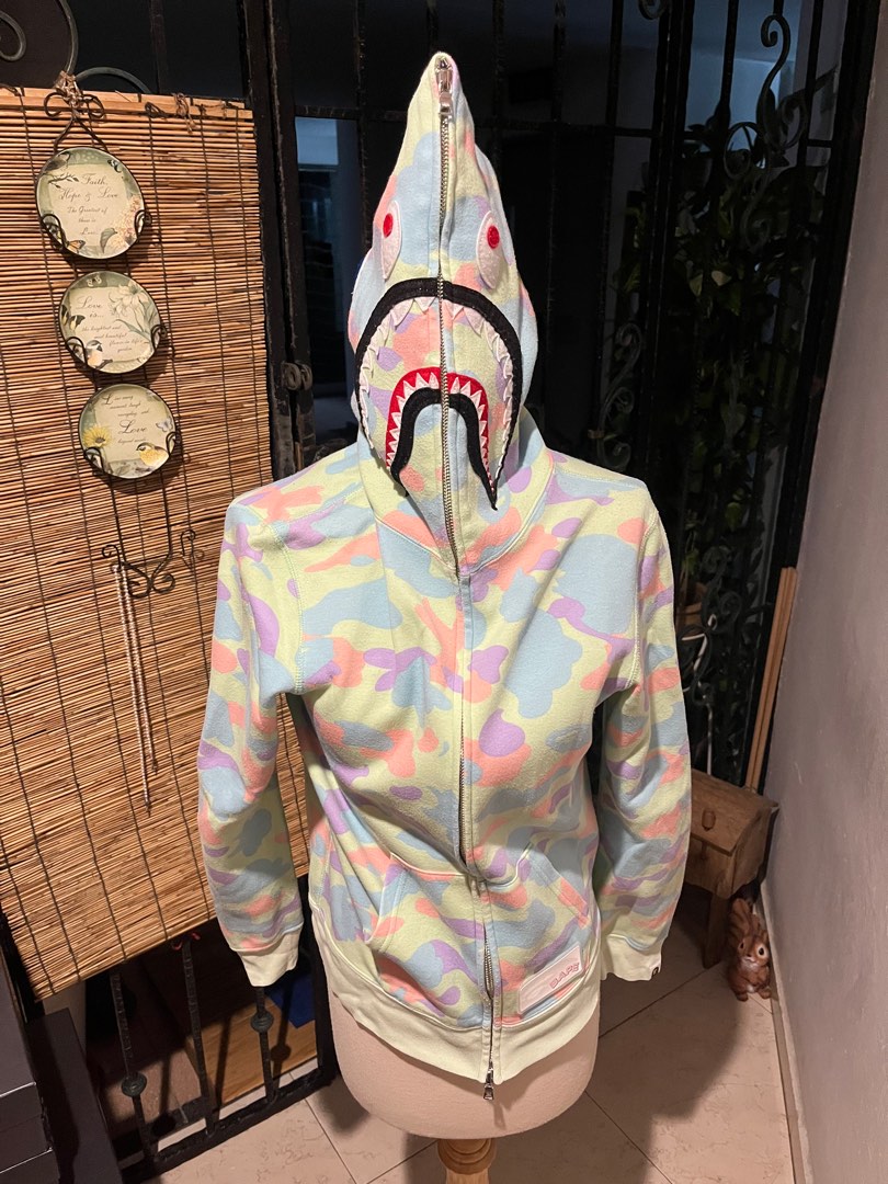 Bape top hoodie rainbow