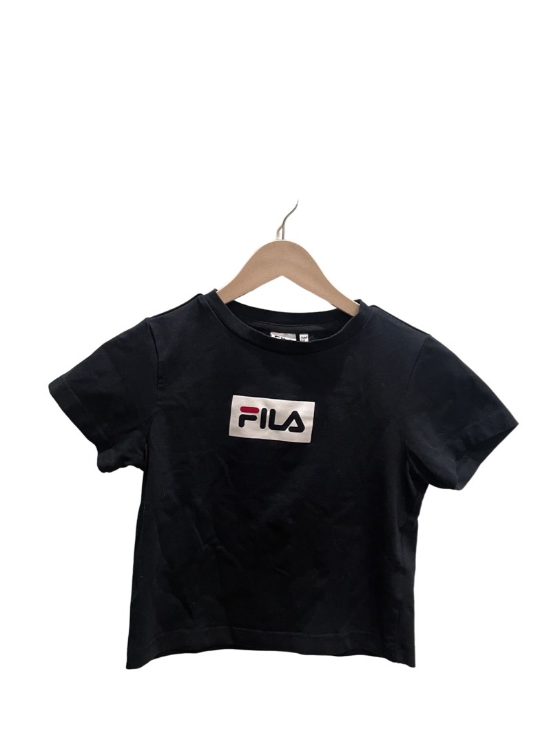 Fila black discount crop top
