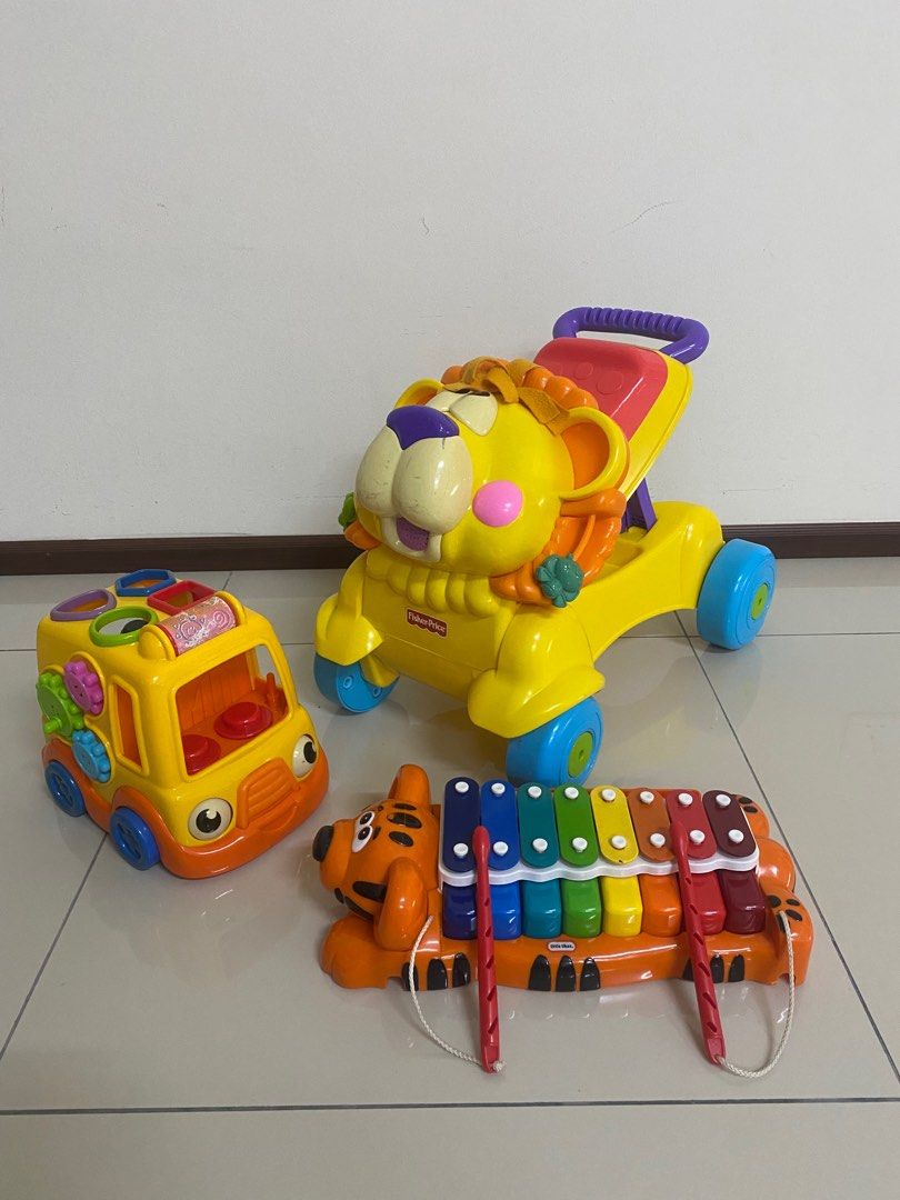 Fisher Price 2 in 1 Baby Walker Stride Ride Lion Ride On Walker