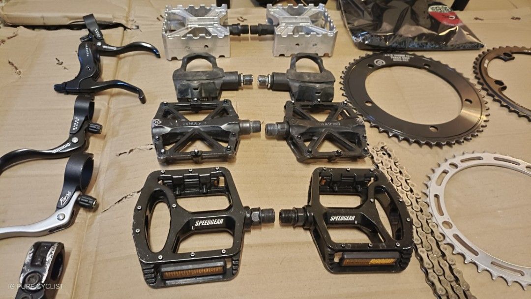 Fixed gear parts Fixie, Sports Equipment, Bicycles & Parts, Bicycles on