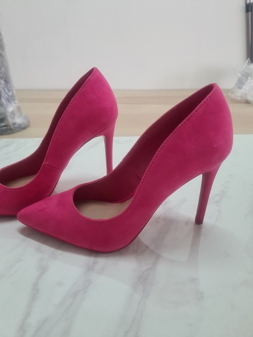 Fuchsia Pink Heels Women s Fashion Footwear Heels on Carousell
