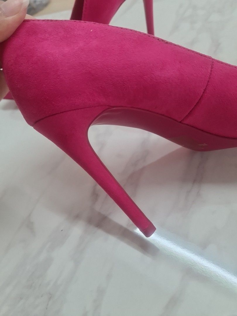Fuchsia Pink Heels Women s Fashion Footwear Heels on Carousell