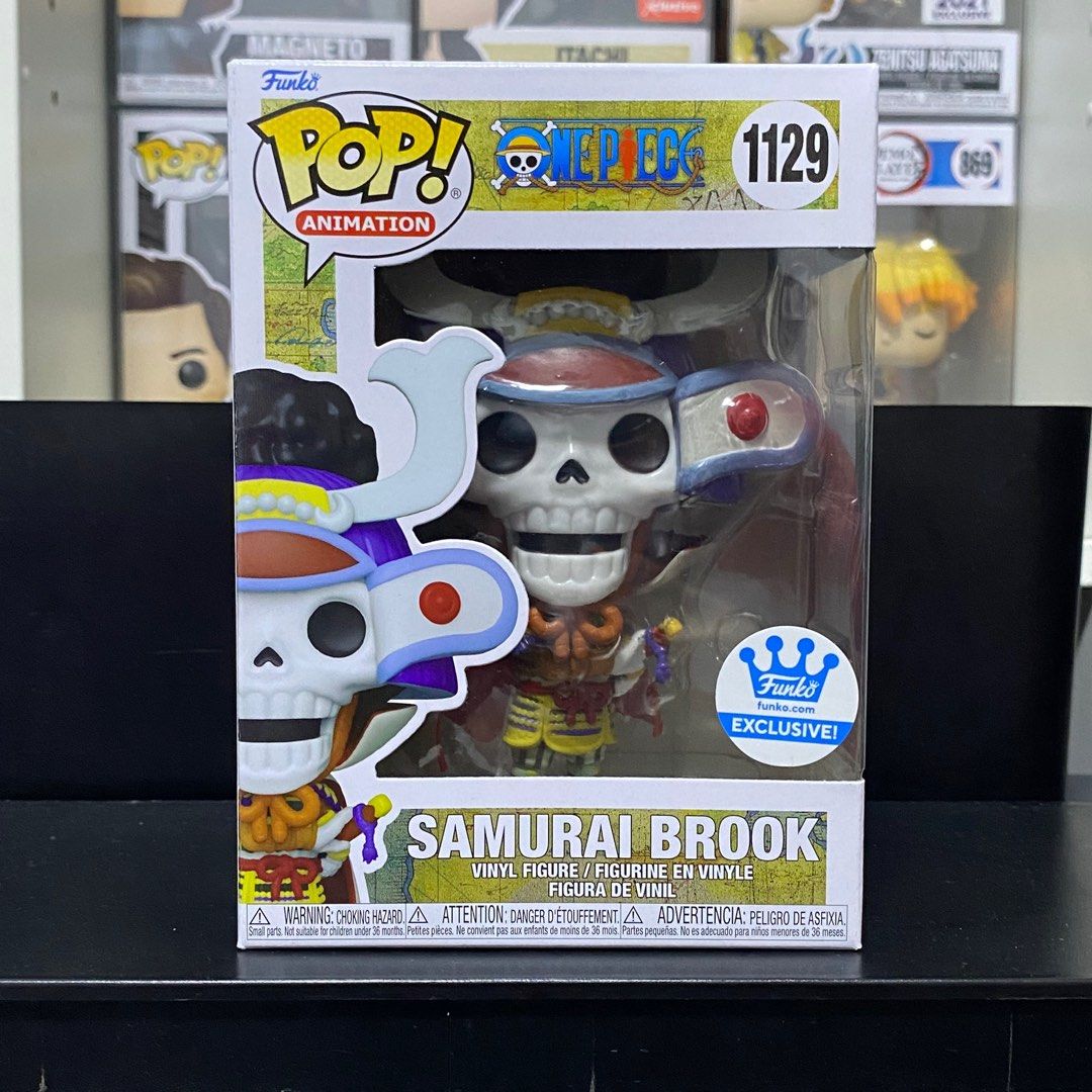 One Piece Figura In Vinile Samurai Brook, Edizione Esclusiva Da Collezione, Funko