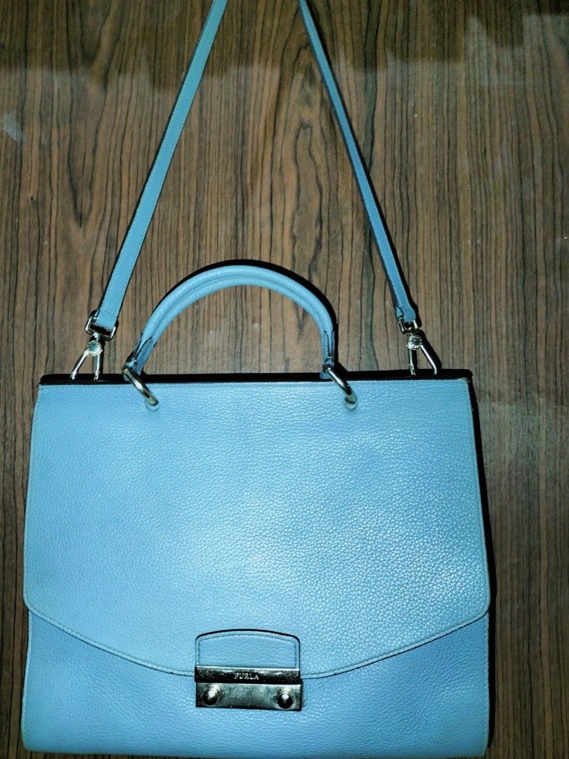 Furla Metropolis Medium Top Handle Bag Fesyen Wanita Tas Dompet di Carousell